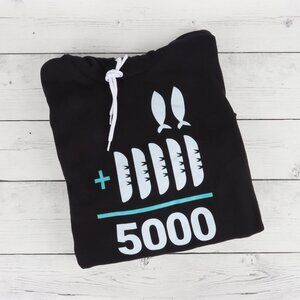 The Chosen 2+5=5000 Black Hoodie, Adult Medium, NEW!